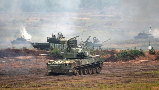 Зенитный пушечно-ракетный комплекс 2С6 Тунгуска. Архивное фото