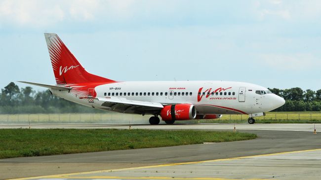 Самолёт Boeing 737-500 авиакомпании ВИМ-Авиа. Архвиное фото