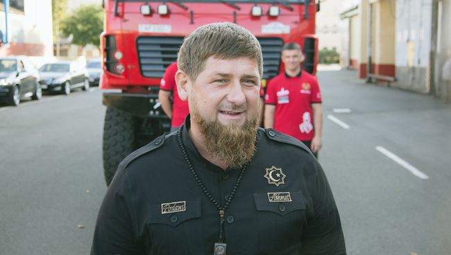 Рамзан Кадыров во время посещения Минского автомобильного завода. 26 сентября 2017