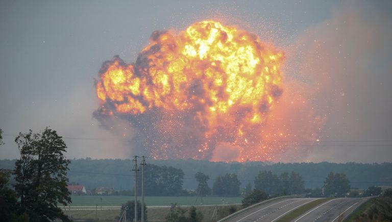 Пожар на военной базе в городе Калиновка в Винницкой области. 27 сентября 2017 Пожар на военной базе в городе Калиновка в Винницкой области. 27 сентября 2017