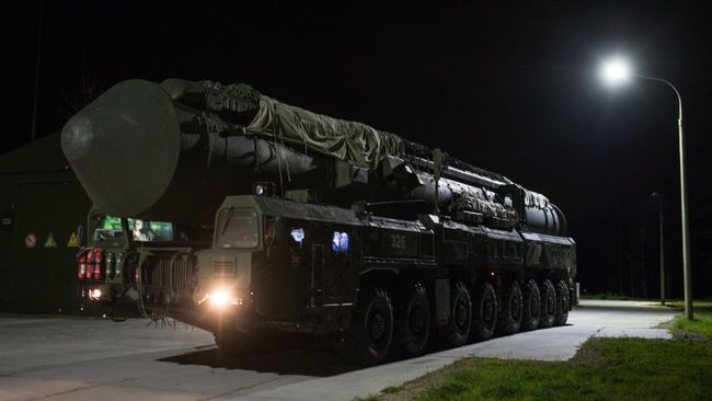 ПГРК Ярс Новосибирского ракетного соединения перед выходом на маршруты боевого патрулирования