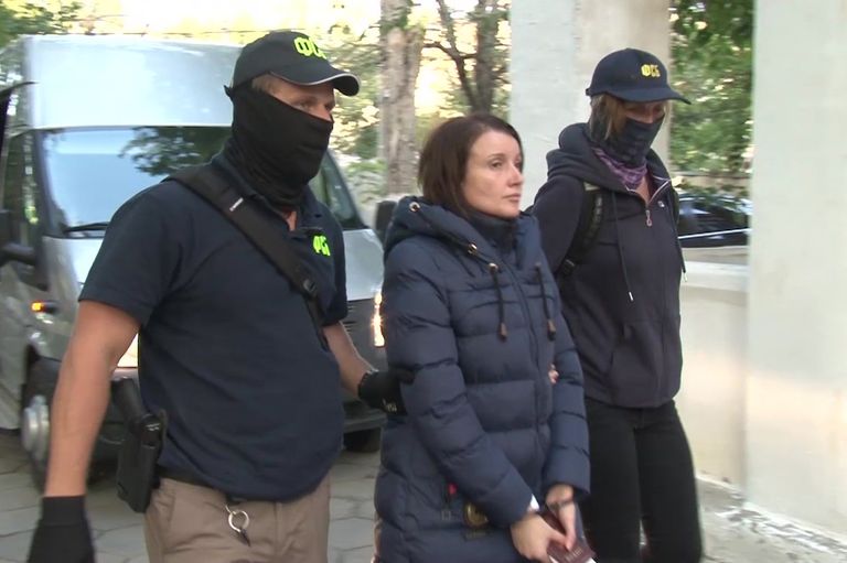 Анна Сухоносова, задержанная ФСБ РФ в Симферополе по обвинению в передаче спецслужбам Украины сведений, составляющих государственную тайну. 29 сентбря 2017