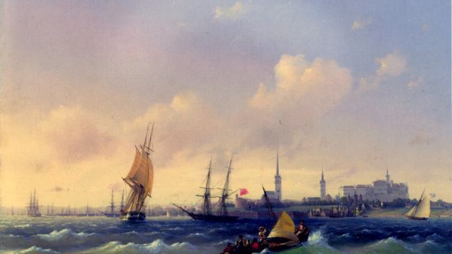 Иван Айвазовский. Вид на Ревель. 1844