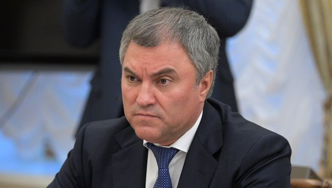 Председатель Государственной Думы РФ Вячеслав Володин. архивное фото