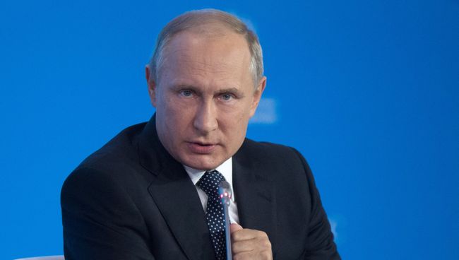 Президент РФ Владимир Путин на форуме Российская энергетическая неделя. 4 октября 2017 Президент РФ Владимир Путин на форуме Российская энергетическая неделя. 4 октября 2017