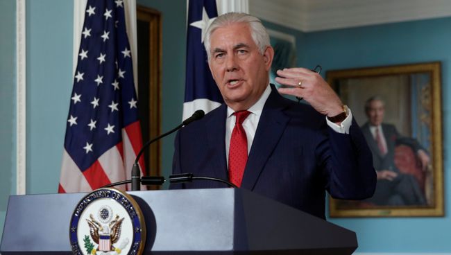 Государственный секретарь США Рекс Тиллерсон. Архивное фото Государственный секретарь США Рекс Тиллерсон. Архивное фото