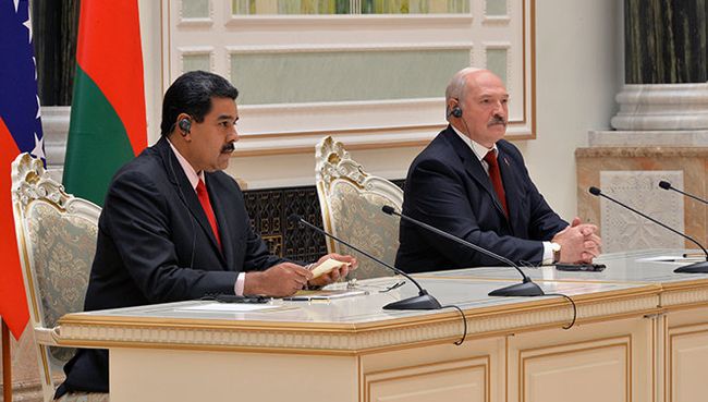 Встреча президента Белоруссии Александра Лукашенко с президентом Венесуэлы Никалосом Мадуро. 5 октября 2017 Встреча президента Белоруссии Александра Лукашенко с президентом Венесуэлы Никалосом Мадуро. 5 октября 2017