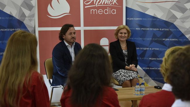 Пресс-конференция вице-премьера Ольги Голодец в медиакампусе МИА Россия сегодня в Артеке