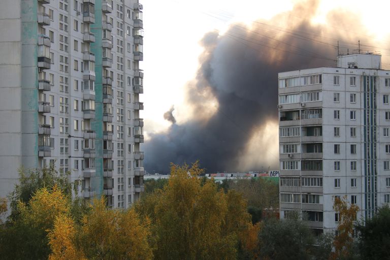 Пожар на строительном рынке Синдика. 8 октября 2017 Пожар на строительном рынке Синдика. 8 октября 2017