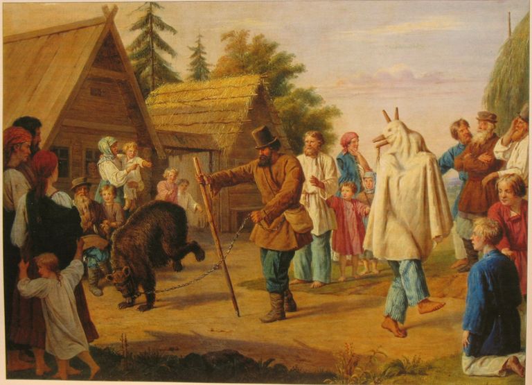Скоморохи в деревне