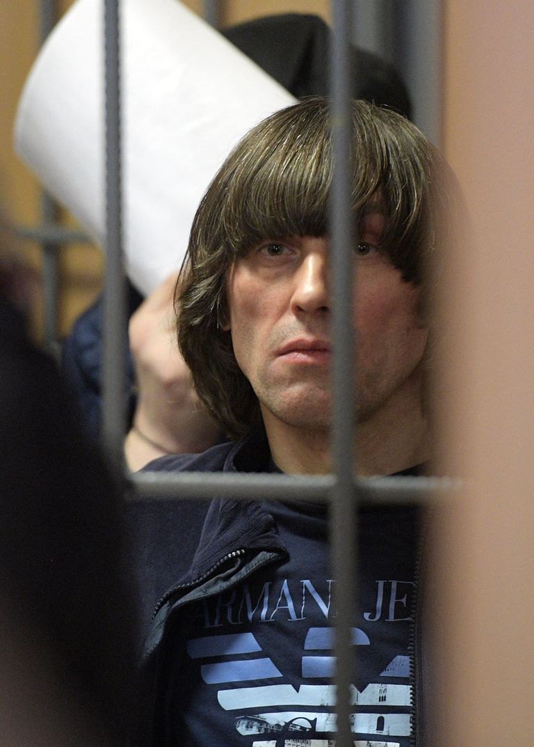 Криминальный авторитет Андрей Кочуйков известный под прозвищем Итальянец в Никулинском суде города Москвы. 10 октября 2017