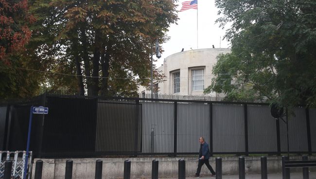 Здание посольства США в Анкаре, Турция. 9 октября 2017 Здание посольства США в Анкаре, Турция. 9 октября 2017
