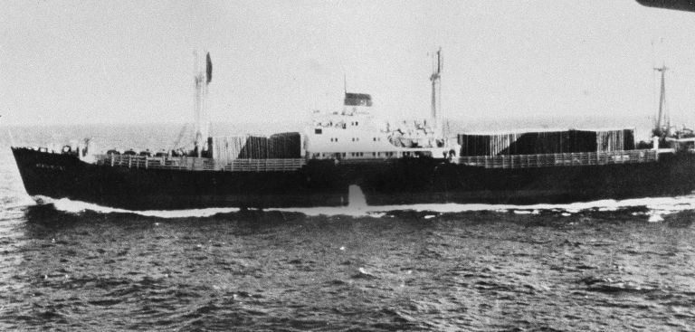 Советский корабль у берегов Кубы. 23 октября 1962