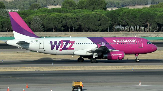 Самолет авиакомпании Wizz Air