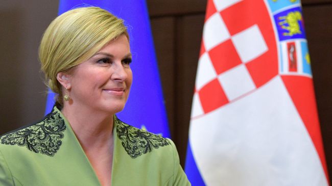 Президент Республики Хорватия Колинда Грабар-Китарович во время встречи с президентом РФ Владимиром Путиным. 18 октября 2017 Президент Республики Хорватия Колинда Грабар-Китарович во время встречи с президентом РФ Владимиром Путиным. 18 октября 2017