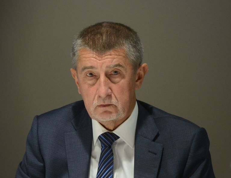 Андрей Бабис во время предвыборных дебатов в Праге