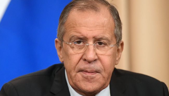Министр иностранных дел РФ Сергей Лавров во время встречи в Москве с министром иностранных дел Республики Ирак Ибрагимом аль-Джаафари. 23 октября 2017