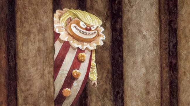 Обложка журнала New Yorker от 30 октября 2017 года с изображением Дональда Трампа в образе клоуна Обложка журнала New Yorker от 30 октября 2017 года с изображением Дональда Трампа в образе клоуна