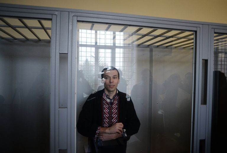Журналист Василий Муравицкий в Королёвском районном суде в Житомире. 24 октября 2017 Журналист Василий Муравицкий в Королёвском районном суде в Житомире. 24 октября 2017
