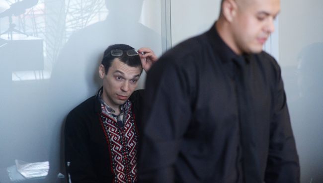 Журналист Василий Муравицкий в Королёвском районном суде в Житомире. 24 октября 2017