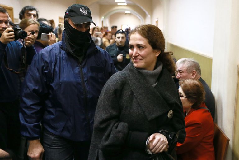 Директор Российского академического молодежного театра Софья Апфельбаум в Басманном суде Москвы. 27 октября 2017