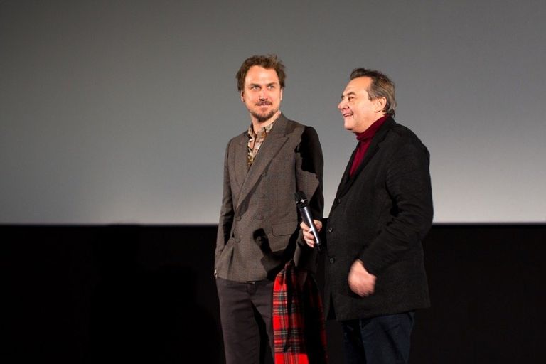 Актёр Ларс Айдингери и режиссёр Алексей Учитель на премьере фильма Матильда в Берлине Актёр Ларс Айдингери и режиссёр Алексей Учитель на премьере фильма Матильда в Берлине
