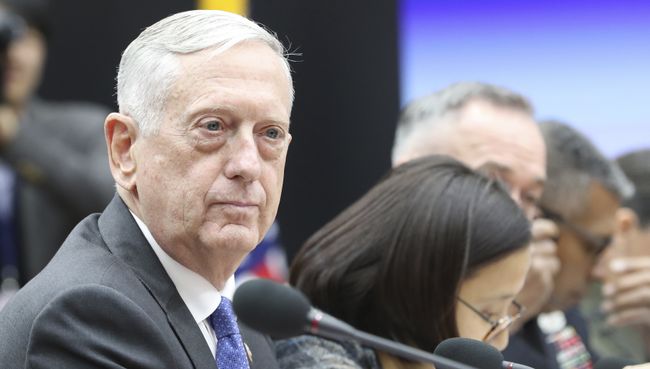 Министр обороны США Джеймс Мэттис. Архивное фото Министр обороны США Джеймс Мэттис. Архивное фото