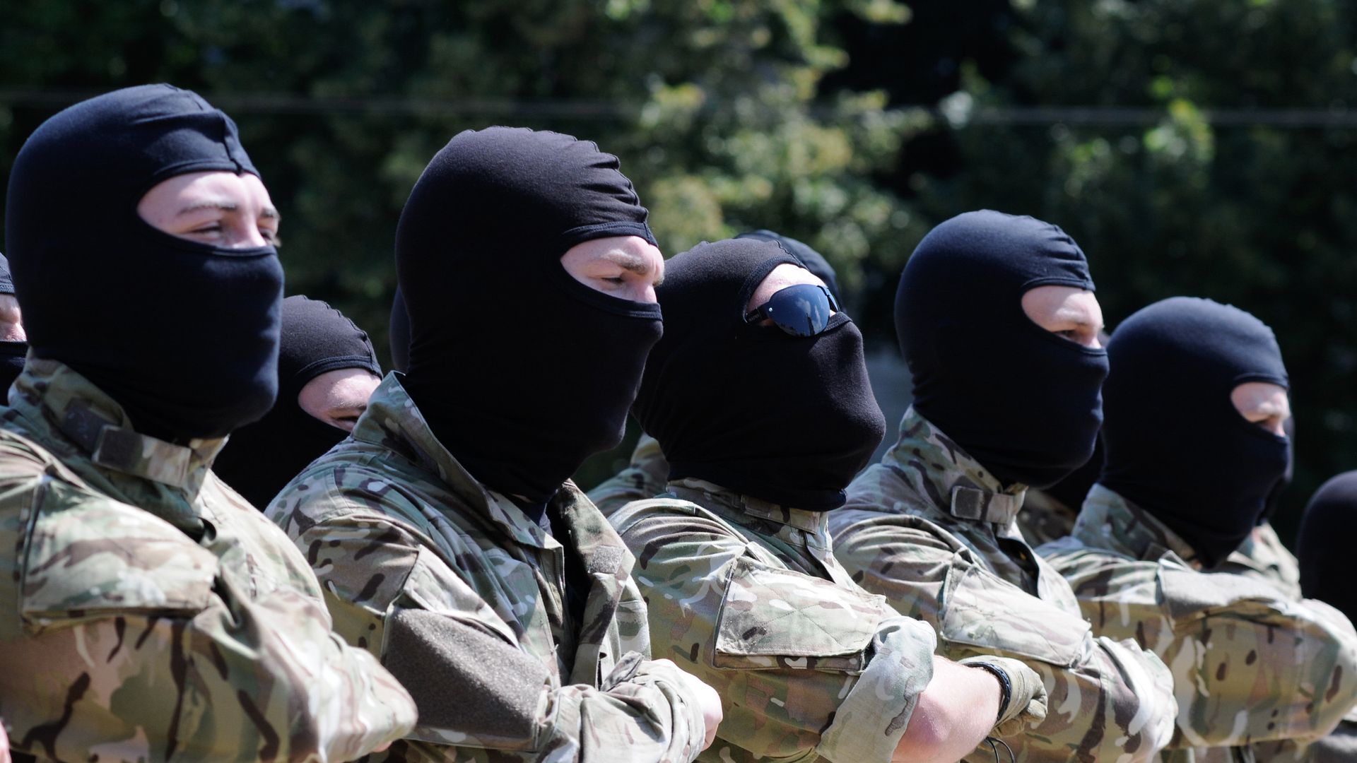 Бойцы добровольческого батальона принимают присягу на верность Украине в Киеве Бойцы добровольческого батальона принимают присягу на верность Украине в Киеве - РИА Новости, 1920, 09.07.2021