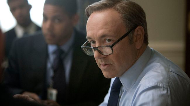 Кевин Спейси в сериале Карточный домик