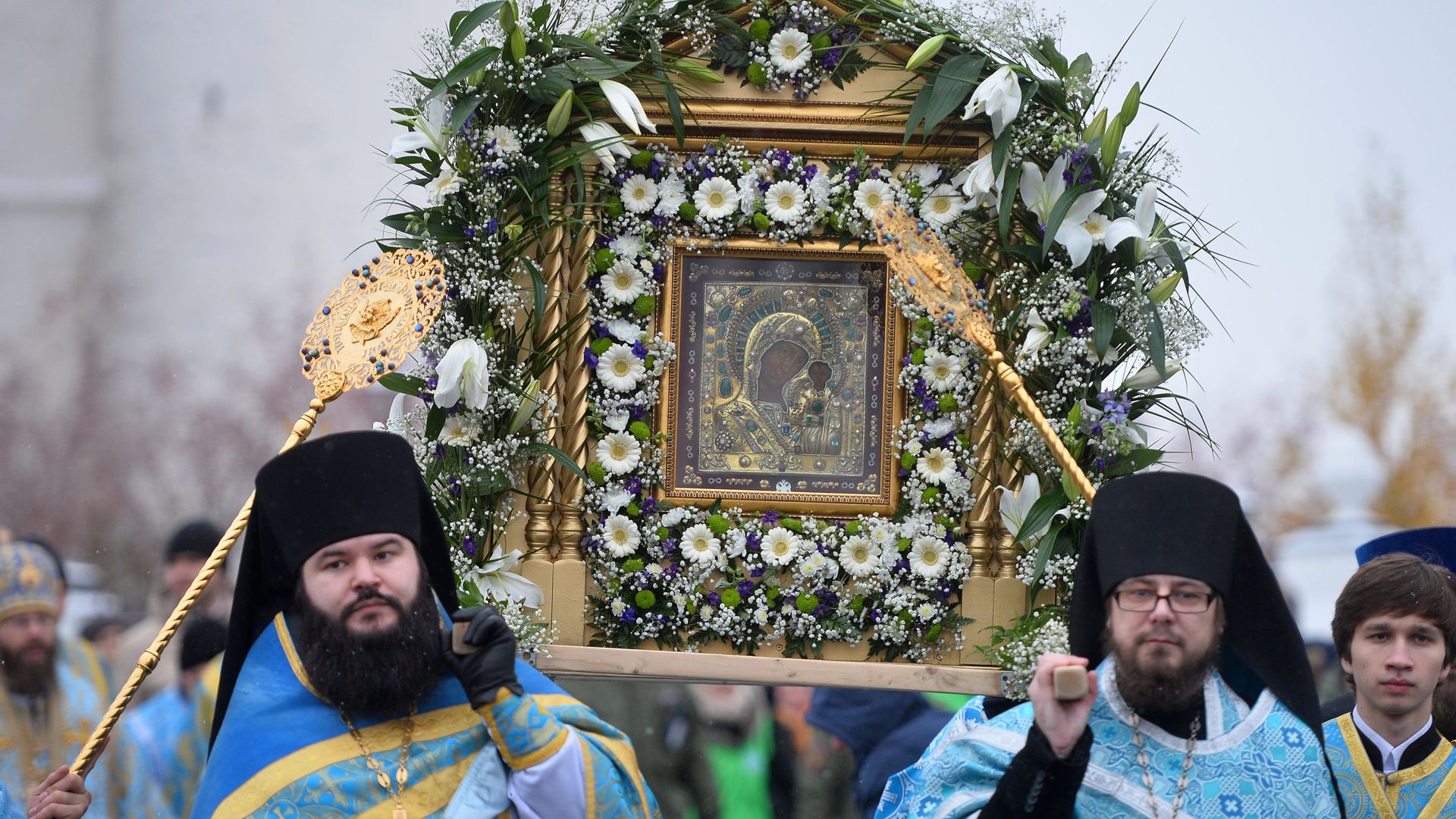 Праздник Казанской иконы Божией матери в городах России Праздник Казанской иконы Божией матери в городах России - РИА Новости, 1920, 04.11.2023