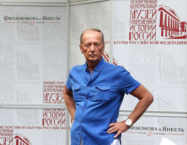 Сатирик Михаил Задорнов во время празднования 80-летнего юбилея поэта Е. Евтушенко в Галерее-музее Е. Евтушенко