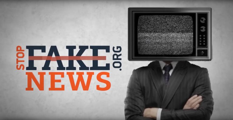 Заставка программы StopFake news