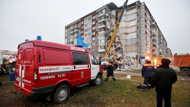Последствия обрушения жилого дома в Ижевске Последствия обрушения жилого дома в Ижевске
