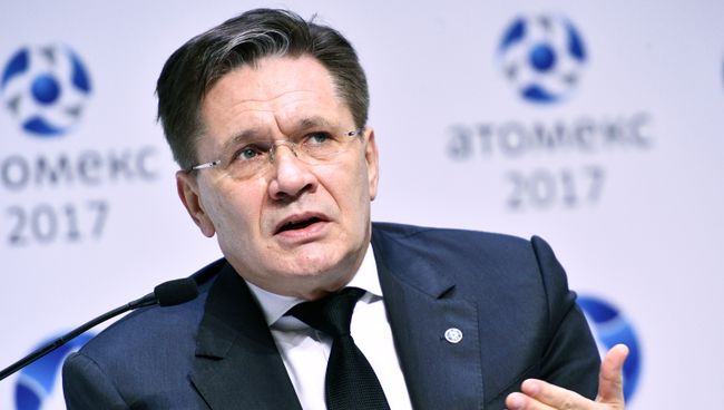Генеральный директор государственной корпорации Росатом Алексей Лихачев на IX Международном форуме Атомекс. 14 ноября 2017 Генеральный директор государственной корпорации Росатом Алексей Лихачев на IX Международном форуме Атомекс. 14 ноября 2017