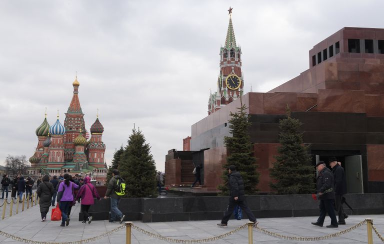 Мавзолей В.И. Ленина на Красной площади