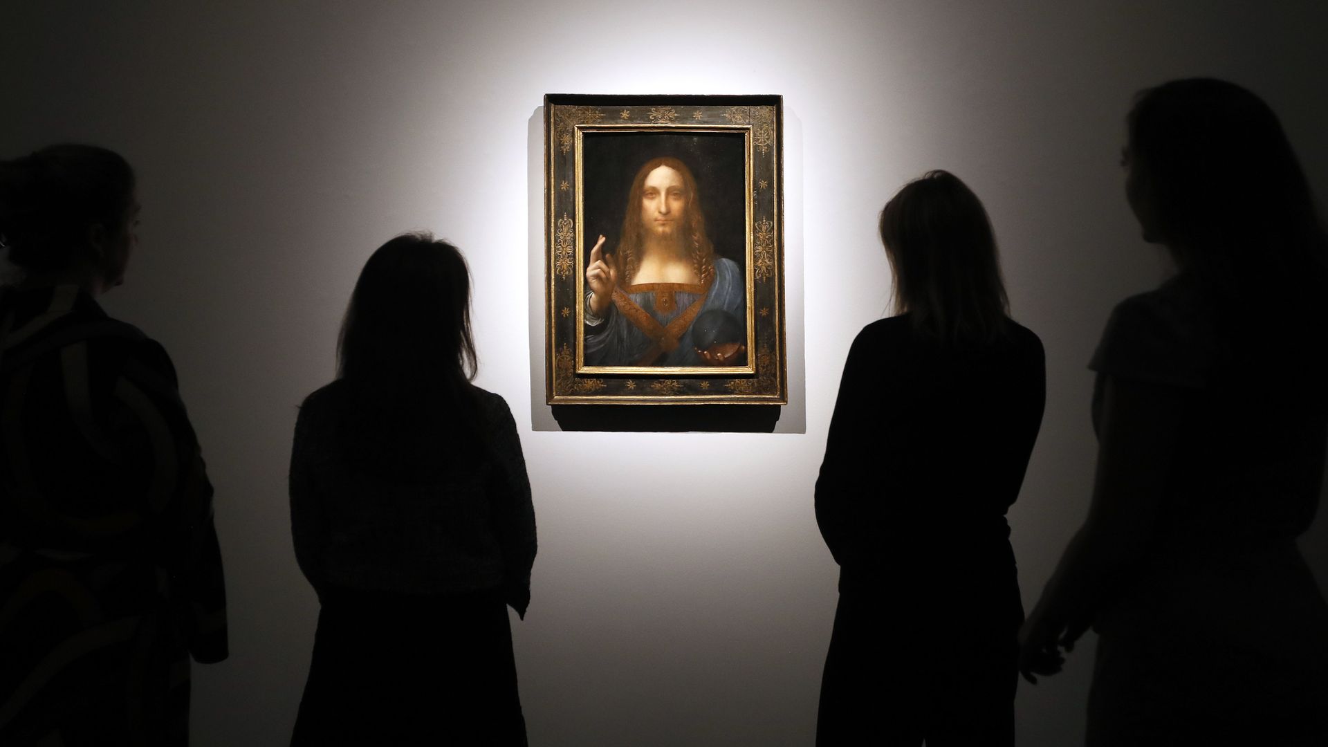 Картина Леонардо да Винчи Спаситель мира на аукционе Christie's в Лондоне. 24 октября 2017 Картина Леонардо да Винчи Спаситель мира на аукционе Christie's в Лондоне. 24 октября 2017 - РИА Новости, 1920, 07.01.2020