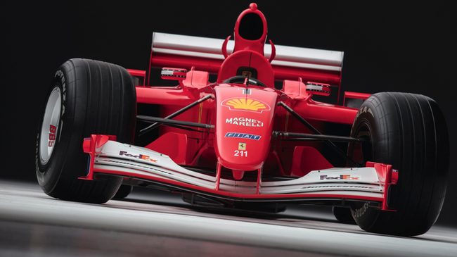 Гоночный болид Ferrari, на котором Михаэль Шумахер выиграл Гран-при Монако. Архивное фото Гоночный болид Ferrari, на котором Михаэль Шумахер выиграл Гран-при Монако. Архивное фото