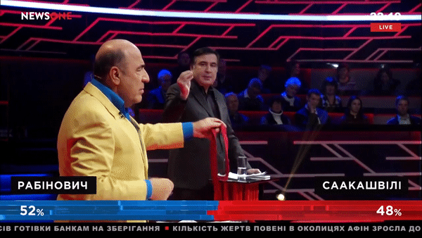 На, кушай: депутат Рады предложил Саакашвили съесть галстук На, кушай: депутат Рады предложил Саакашвили съесть галстук