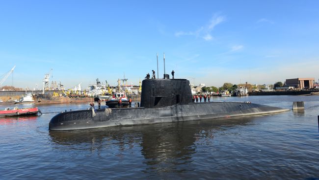 Подводная лодка Сан-Хуан ВМС Аргентины. Архивное фото Подводная лодка Сан-Хуан ВМС Аргентины. Архивное фото