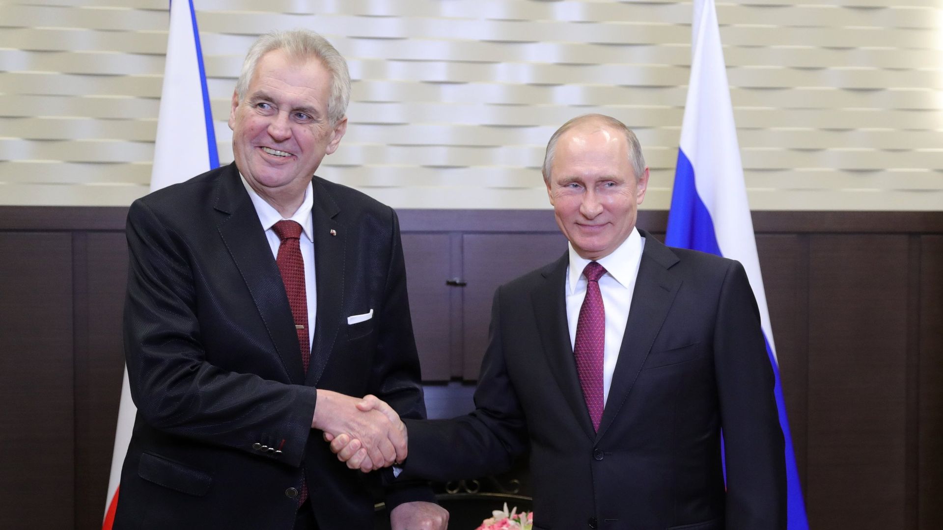 Президент России Владимир Путин и президент Чехии Милош Земан Президент России Владимир Путин и президент Чехии Милош Земан - РИА Новости, 1920, 12.12.2022