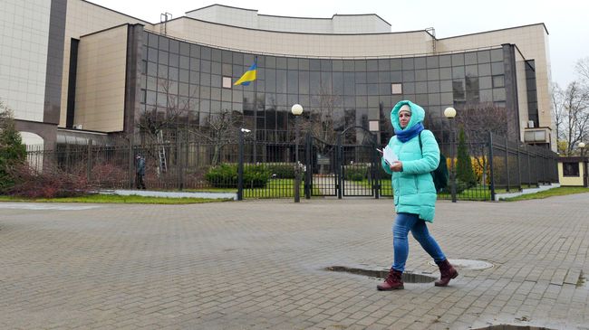 Посольство Украины в Минске. Архивное фото