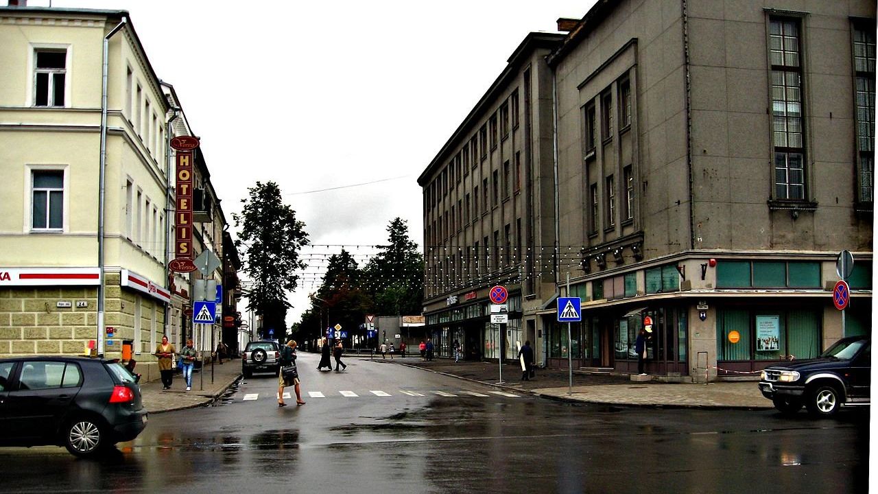 Улица в городе Даугавпилс, Латвия Улица в городе Даугавпилс, Латвия - РИА Новости, 1920, 05.04.2022