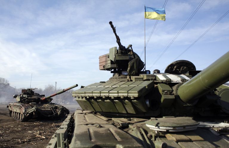 Танки украинской армии около Горловки Танки украинской армии около Горловки
