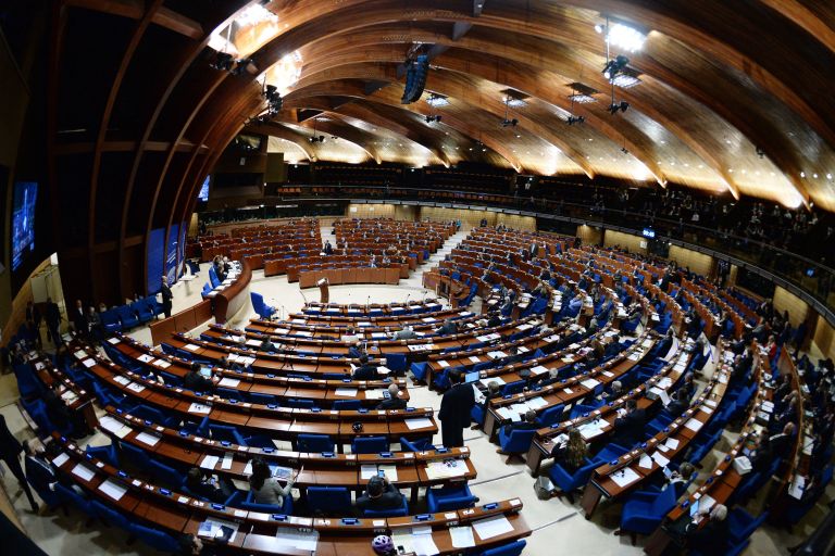Зал заседаний Парламентской ассамблеи Совета Европы
