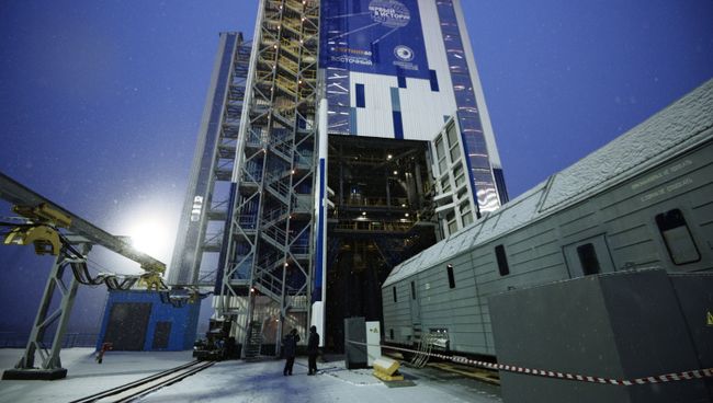 Подготовка к пуску ракеты носителя Союз-2.1б с космодрома Восточный. 27 ноября 2017 Подготовка к пуску ракеты носителя Союз-2.1б с космодрома Восточный. 27 ноября 2017