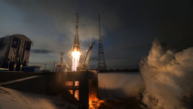 Старт ракеты-носителя Союз-2.1б. Архивное фото Старт ракеты-носителя Союз-2.1б. Архивное фото