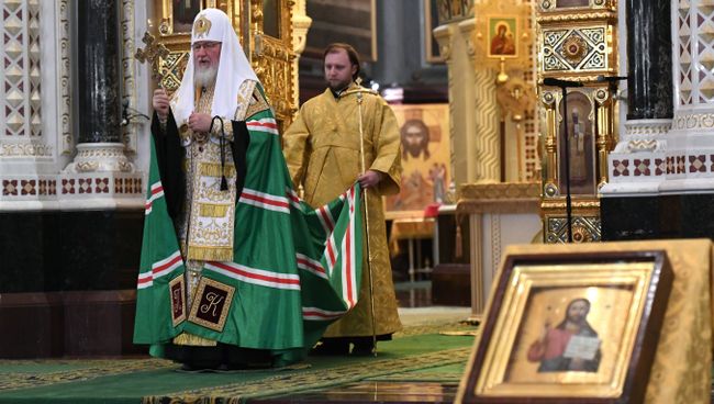 Патриарх Московский и всея Руси Кирилл на открытии Архиерейского собора РПЦ. 29 ноября 2017 Патриарх Московский и всея Руси Кирилл на открытии Архиерейского собора РПЦ. 29 ноября 2017