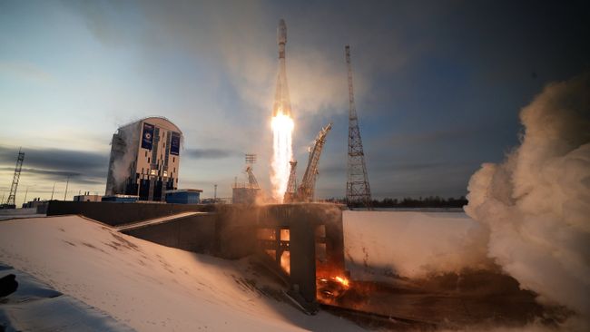 Старт ракеты-носителя Союз-2.1б. Архивное фото Старт ракеты-носителя Союз-2.1б. Архивное фото