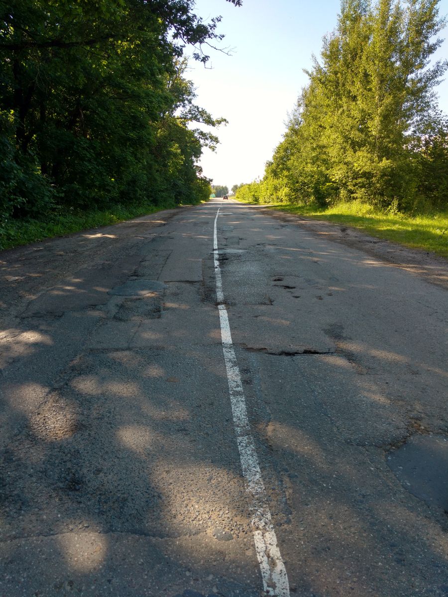 Центральная улица с. Абашево до ремонта Центральная улица с. Абашево до ремонта