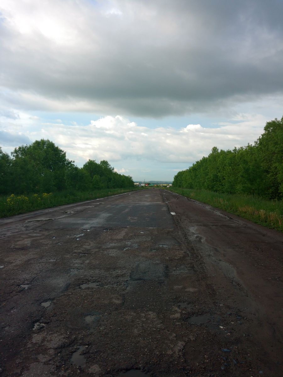 Дорога Коснары-Тренькасы до ремонта Дорога Коснары-Тренькасы до ремонта